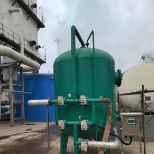 長葛金匯氣體公司30噸河水過濾設備，PLC全自動控制，安裝調試完成正式投入使用